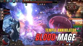Temple Annihilator Blood Mage Build Path of Exile 2 - Maga Sangrenta de Sparks, CoC e Teleport