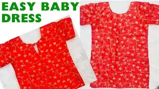 Easy baby dress cutting and stitching 😍| baby dress sewing tutorial |2 to 3 year |baby dress designs