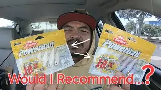 San Diego bay bfs fishing: Spanish Landing! Berkley Powerbait Pogy Swim Shad?