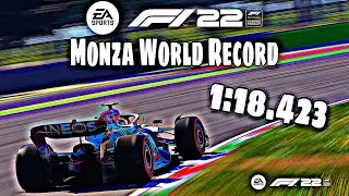 F1 22 Monza World Record 1:18.423