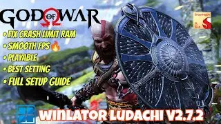 GOD OF WAR 🔥WINLATOR LUDACHI V2.7.2 | FULL SETUP GUIDE | SNAPDRAGON 8S GEN 4 🔥 SMOOTH FPS 