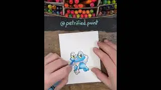 No. 656 Froakie | #lefthandedpokemon Which #pokemon should I draw next?