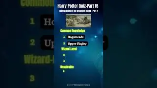 Name These Important Towns in the Wizarding World? | Ultimate Harry Potter Quiz Challenge