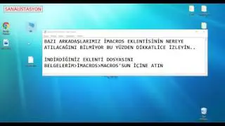 İMACROS eklentisini nereye atıyoruz & Sanalİstasyon