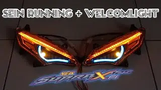 Sein Custom New SupraX125 FI Injeksi || Welcomlight + Sein Running