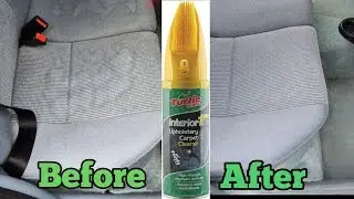 How to Clean Car Seat Stains With Turtle Wax Upholstery Cleaner | Quick and Easy