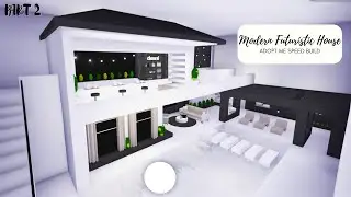 Part 2: Modern Futuristic House 🐚 Speed Build + House Tour II Roblox Adopt Me