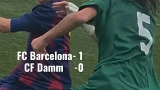 FC Barcelona vs CF Damm-1:0 Divisi&oacute;n Honor Infantil S-14