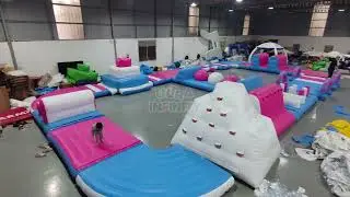 Commercial Inflatable Floating Water Park Amusement Park Outdoor Team Building Obstacle Course Games