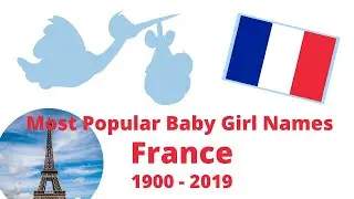 Most Popular Baby Girl Names (France, 1900 - 2019)