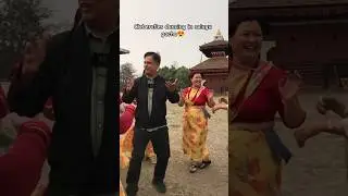 Hari bansa Achraya and swostima khadka dancing in newari music #celebrity #mahajodi #nepalicelebrity