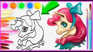 💜Dibujar y pintar un lindo caballo | how to draw a horse head step by step video | Anibal Creator