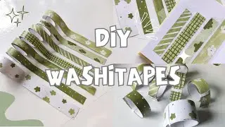 DIY washi tapes🌼 | Journal supplies at home  | ninu shaaji