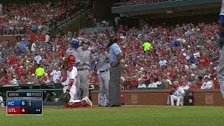 KC@STL: Royals hit for cycle in six-run 5th