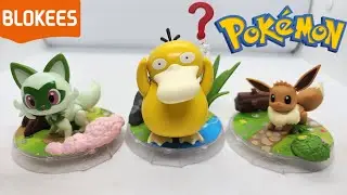 Blokees POK&Eacute;MON - SPRIGATITO, PSYDUCK E EEVEE Unboxing/Review