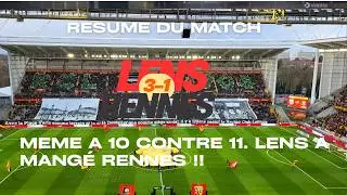 [Vid&eacute;o Ambiance] LENS 3- 1 RENNES ! MEME A 10 CONTRE 11. LENS A MANG&eacute;  RENNES !  #rclens #srfc #foot