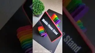 Простая подставка для мобильного телефона с палочкой от мороженого - DIY @ore-diy crafts