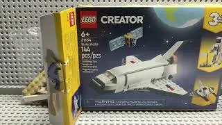 LEGO Creator Space Shuttle 3 in 1 set 31134 review. #lego #stopmotion #legostopmotion #review