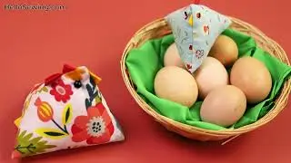 DIY Patchwork Fabric Chicks in 10 minutes // Easy Easter Sewing Project for Beginners or Kids