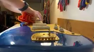 Revision Squier Jazzmaster 40th anniversary par l'Atelier Cyrille Guitartech - Saint Mard