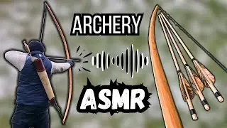Wooden Longbow in Action - Satisfying ASMR Archery Sounds