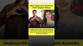 Angry Shubman Gill walked off the set: Everyone Shocked! #cricket #bollywood #actress #news