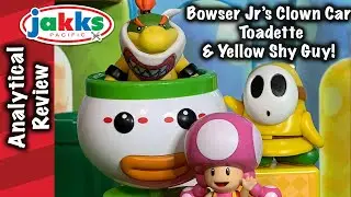Jakks Koopa Clown Car, Toadette & Yellow Shy Guy!