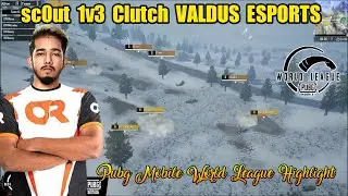 𝘀𝗰𝟬𝘂𝘁 intense 1v3 clutch vs 𝗩𝗮𝗹𝗱𝘂𝘀 𝗘𝘀𝗽𝗼𝗿𝘁𝘀|PMWL highlight |PUBG MOBILE Esports HIGHLIGHT |