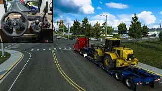 American Truck Simulator | NEW MAP WYOMING | (4K) | Gameplay Logitech G923 + Shifter