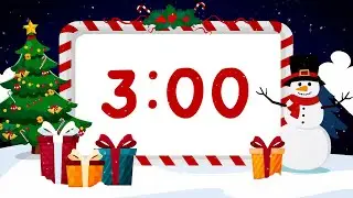 3 Minute Countdown for Kids | Christmas Timer