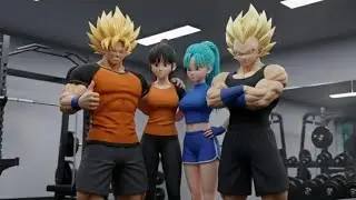 “When Saiyans Never Skip Leg Day 🦵🔥 | DBZ Gym”