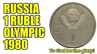 Russia USSR 1 Ruble Moscow 1980 - Dolgoruky Monument Olympic | Free Giveaway Argentina 50 Centavos