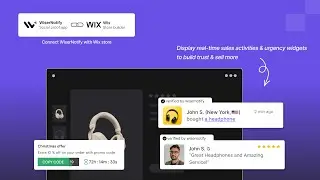 Add social proof sales popup on wix store | WiserNotify Social Proof App for Wix