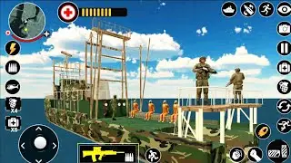 US Army Cruise Ship Driving Army Transport Game || Hunting Cargo ship