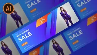 Illustrator Tutorial | Web Banner Design ( Fashion )
