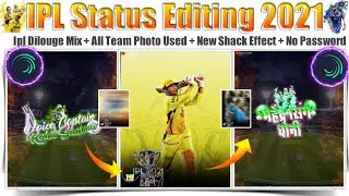 🏏IPL Status Editing 2021 | In Alight Motion| Kapse Creation| In Mararthi