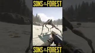 Sons of the Forest Weapons Test - Zip Gun #shorts