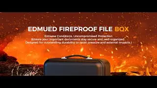 Fireproof Document Box with Combination Lock
