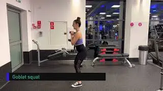Goblet squat z hantlą | Dumbbell Goblet Squat | (czworogłowe)