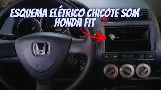 Esquema elétrico chicote som Honda Fit