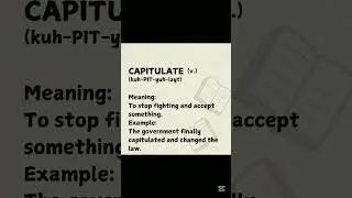 vocabulary | CAPITULATE