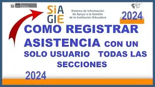 COMO REGISTRAR ASITENCIA DE ESTUDIANTE EN VER 5