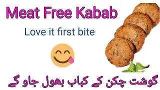 Meat Free Kabab, گوشت چکن کے بغیر کباب