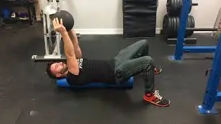 Foam Roller Lying Overhead Ball