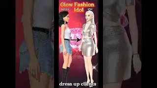 glow fashion idol game 😍 client dress up 😁 #glowfashionidol #shortsviral