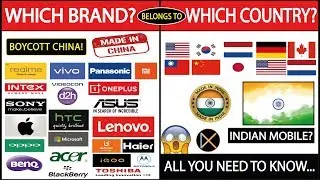 All Tech Brands with their Origin Country ⚡ | 🤫  No More Chinese Phones | Made in India?