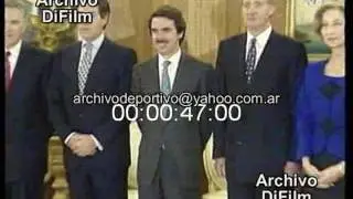 José María Aznar jura como presidente de España - DiFilm (1996)
