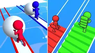 Snow Race Vs Bridge Race🥭💥🟥Max Levels Walkthrough New Update 2025 Gameplay