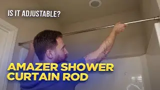 An Easy to Install Curtain Rod | Amazer Shower Curtain Rod - Product Review