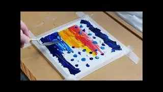 Gordon Bryan Art - Abstract Acrylic Wave With Drops